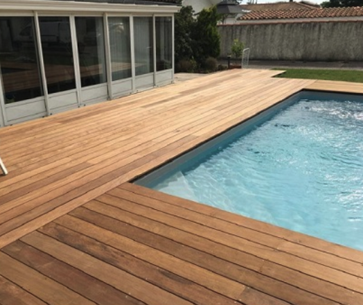 Réalisation d’une terrasse de 75m2 en bois exotique (Ipé)