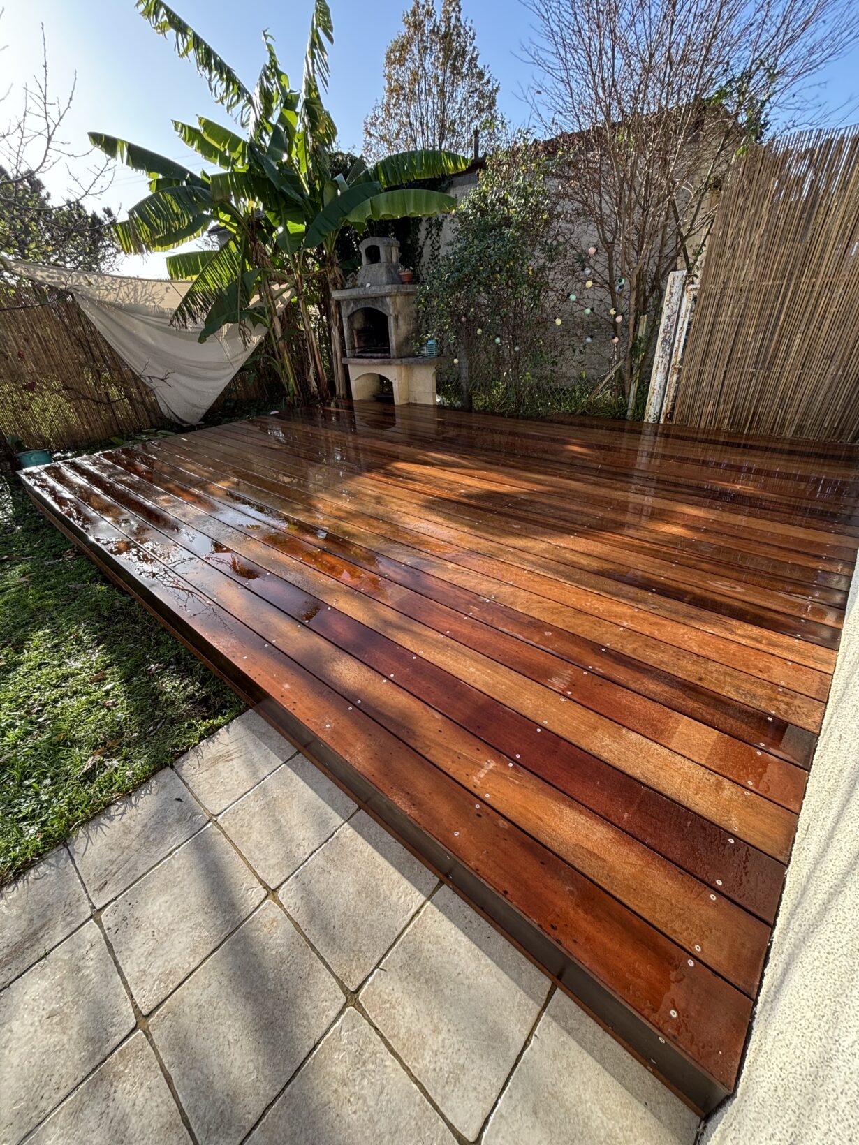 Une superbe réalisation  : Terrasse en bois exotique Itauba